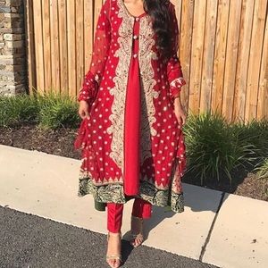 Desi gown suit Pakistani pakistan indian eid